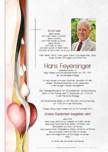 Parte von Johann Feyersinger