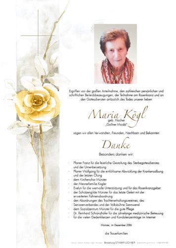Parte von Maria Kögl