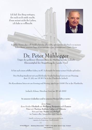 Parte von Mühlegger Peter Dr.