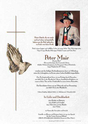 Parte von Peter Mair