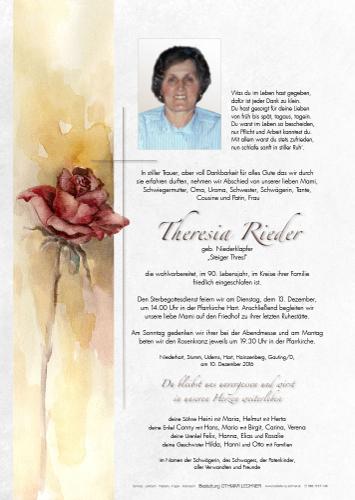 Parte von Theresia Rieder