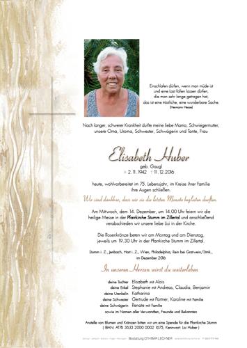 Parte von Elisabeth Huber