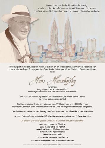 Parte von Hans Hunschofsky