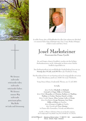 Parte von Josef Marksteiner