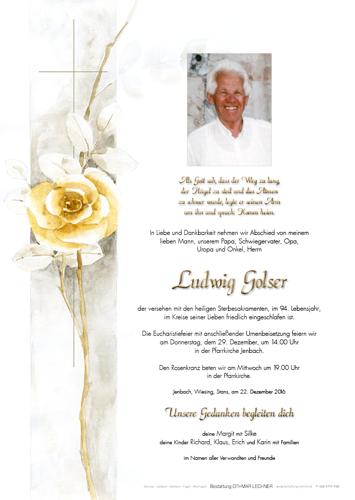 Parte von Ludwig Golser