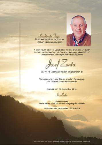 Parte von Josef Zonta