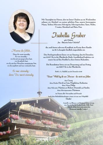 Parte von Isabella Gruber