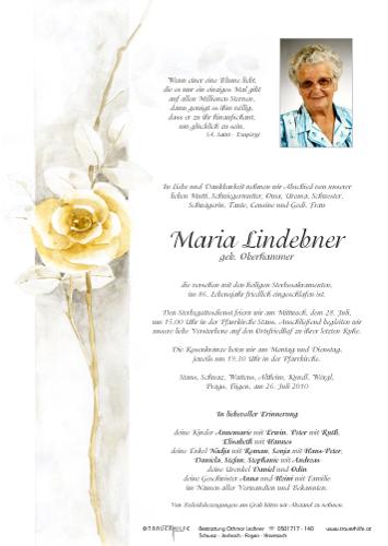 Parte von Maria Lindebner