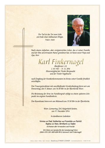 Parte von Karl Finkernagel