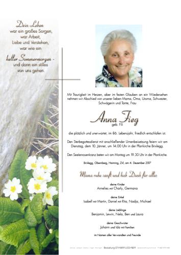 Parte von Anna Fieg