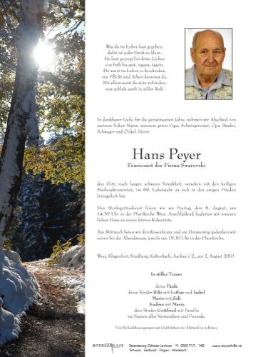 Parte von Hans Peyer