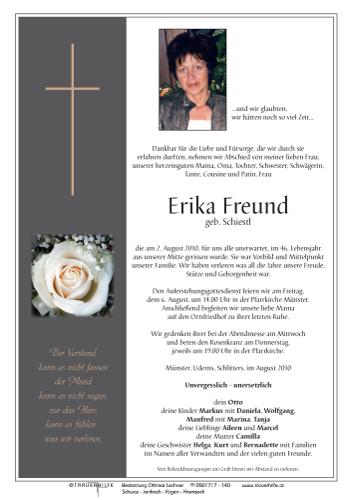 Parte von Erika Freund