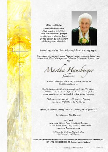 Parte von Martha Hausberger