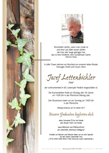 Parte von Josef Lettenbichler