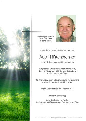 Parte von Adolf Hüttenbrenner