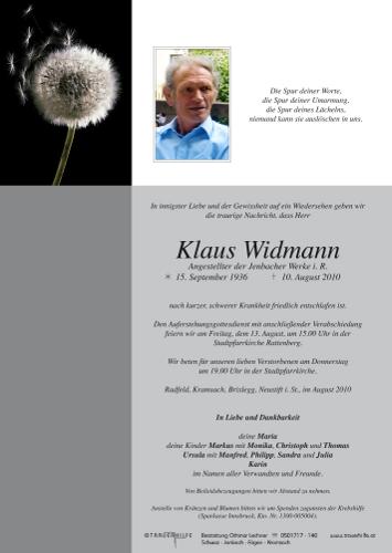Parte von Klaus Widmann