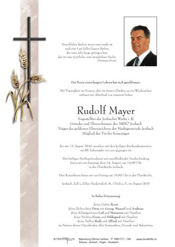 Parte von Rudolf Mayer