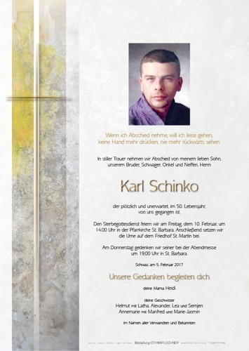 Parte von Karl Schinko