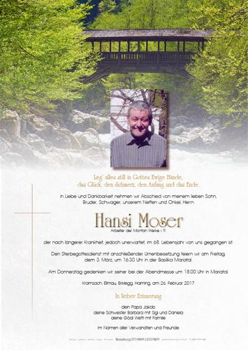 Parte von Hans Moser
