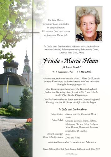 Parte von Frieda Haun