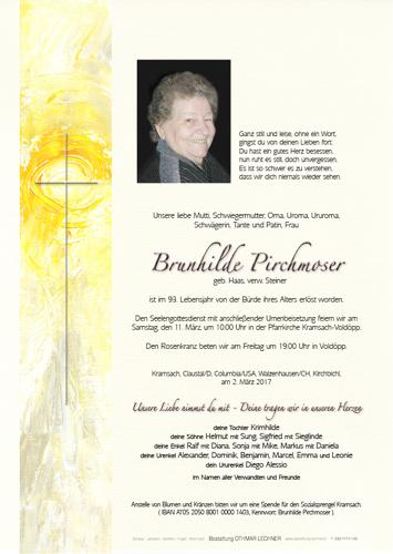 Parte von Pirchmoser Brunhilde