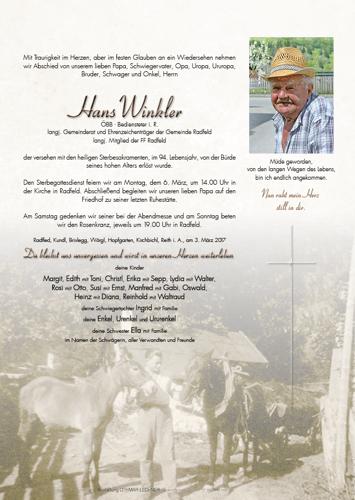 Parte von Hans Winkler