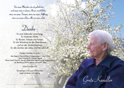 Parte von Grete Kandler