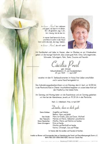 Parte von Cäcilia Presl