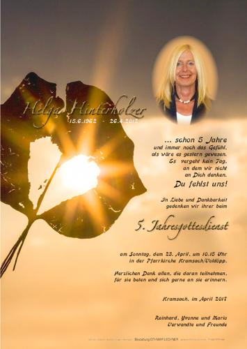 Parte von Helga Hinterholzer