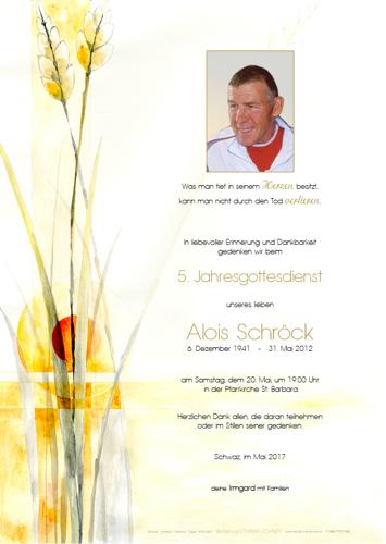 Parte von Alois Schröck