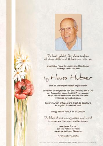 Parte von Huber Johann