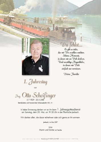 Parte von Scheifinger Otto Ing.
