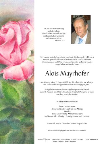 Parte von Alois Mayrhofer