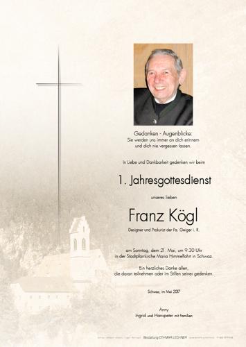 Parte von Franz Kögl