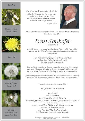Parte von Ernst Farthofer