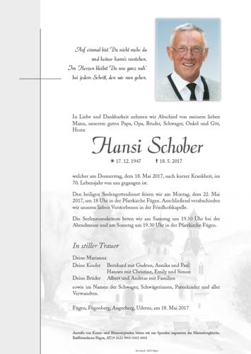 Parte von Johann Schober