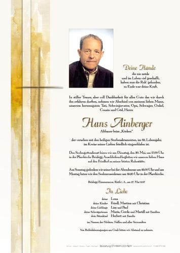Parte von Hans Ainberger