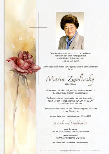 Parte von Maria Zwolinsky