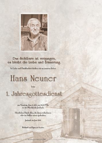 Parte von Johann Neuner