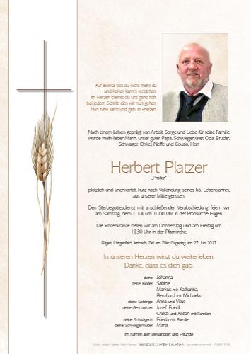 Parte von Herbert Platzer