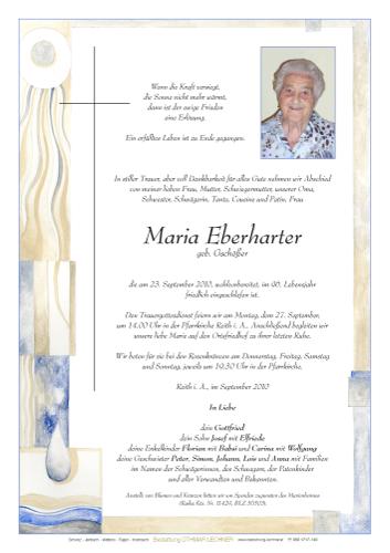 Parte von Maria Eberharter