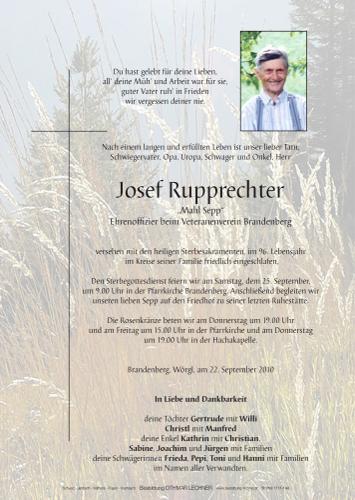 Parte von Josef Rupprechter