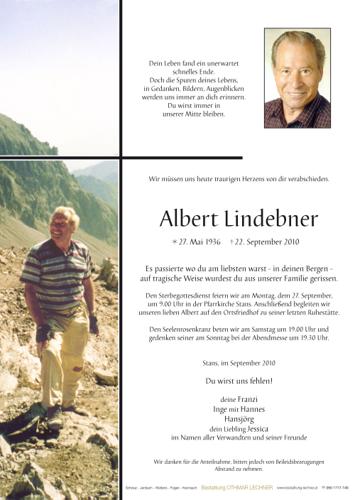 Parte von Albert Lindebner