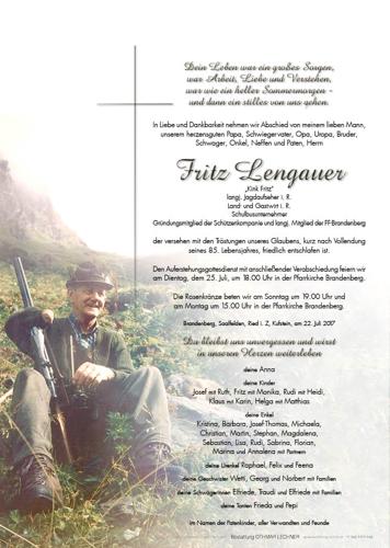 Parte von Fritz Lengauer