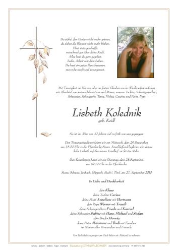 Parte von Lisbeth Kolednik