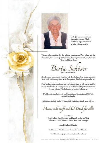 Parte von Berta Schöser