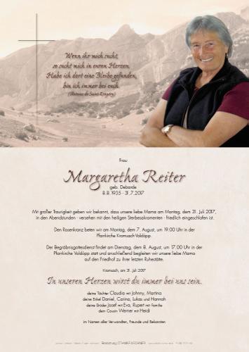 Parte von Margaretha Reiter