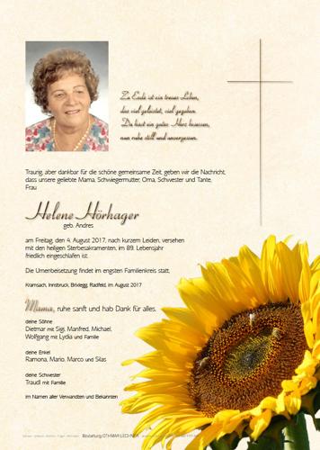 Parte von Helene Hörhager