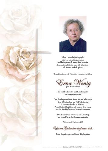 Parte von Erna Wenig