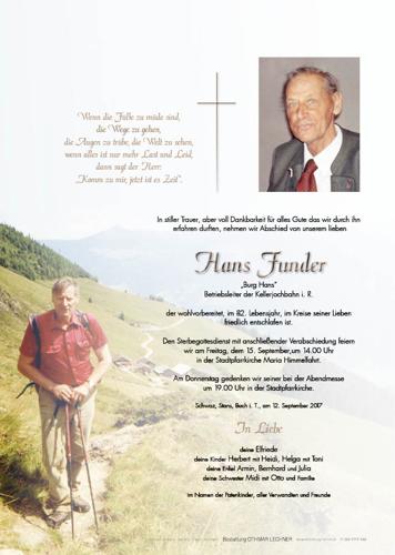 Parte von Funder Hans